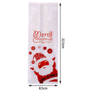 50pcs Christmas Gifts Santa Claus Bags Bake Cookies Biscuit Candy Jewelry Bag-OZ