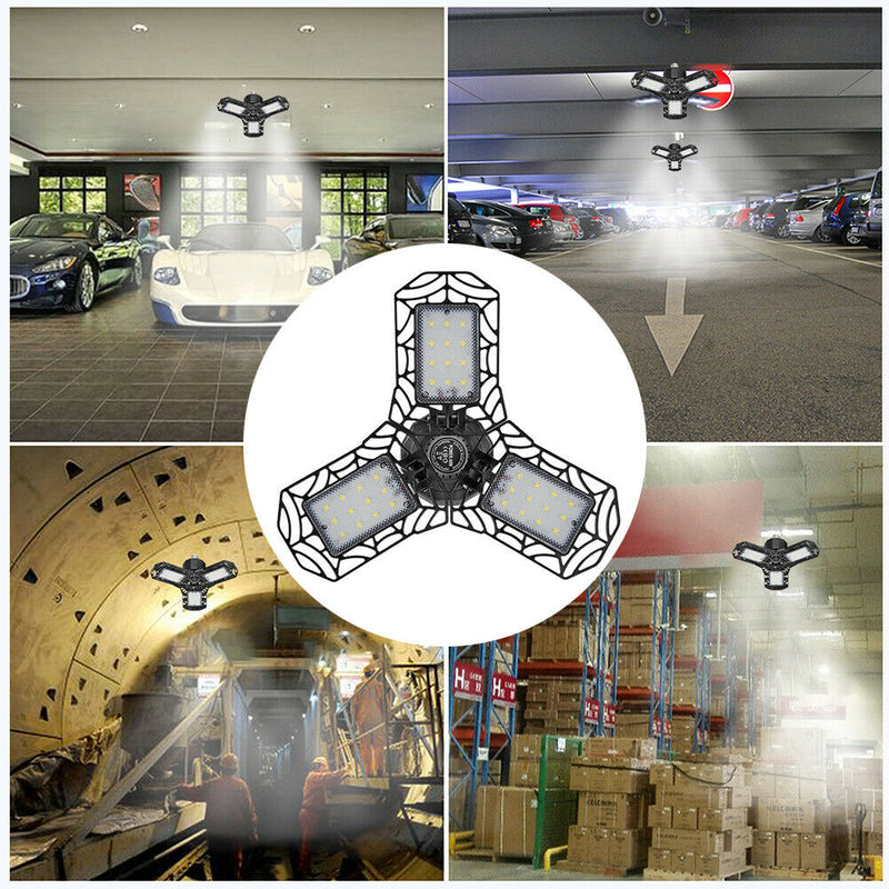 40W E26 E27 LED Deformable Garage Light AC85-265V High Ceiling Industrial Lamp