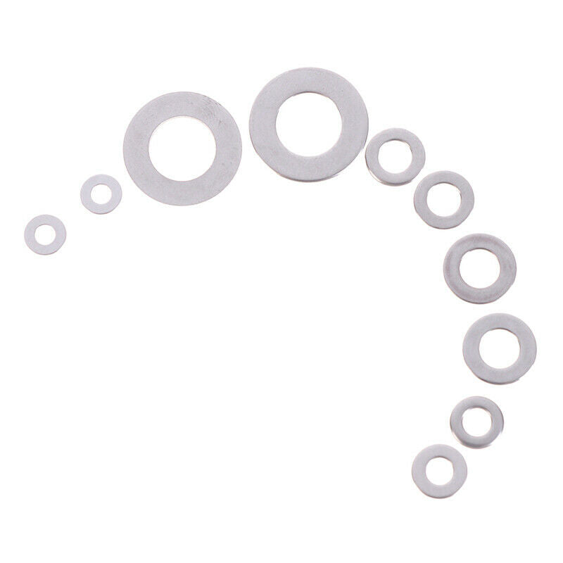 105Pcs O Shape Flat Washer Stainless Steel Washers Plain Washer Gaskets Suit_kz