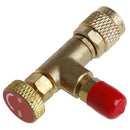 1X(1Pc R410 90 Degree Refrigeration Adapter Connector Gauges Hose Refrigera