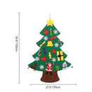 Power Felt Christmas Tree with Lovely Ornaments Door Wall Hanging Decoratio