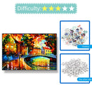 DIY Rainy Night Paper Puzzles 1000pcs for Adults Kids Jigsaw Picture Toys