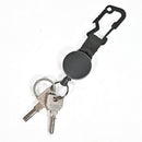 Retractable Elastic Wire Rope Outdoor Camping Burglar Anti-lost Keychain A