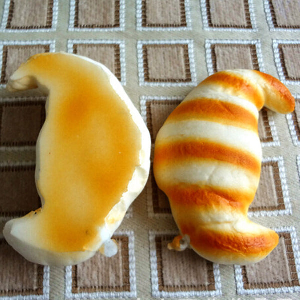 Lovely Croissants Soft DIY   phone Charm Bread Straps 8CM OZME