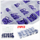 265pcs Car HNBR A/C System Air Conditioning O Ring Seals Set Vehicle Kit Tools