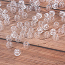 100x Transparent Dreadlocks Hair Ring Hair Braid Beads Cuffs Clips 6mm  OZ