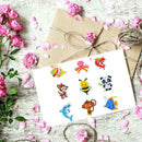 DIY Full Drill Round Cute Animals Diamond Painting Puzzle Children Stickers