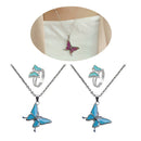 2Pcs Color Change Mood Emotion Necklace Changeable Jewelry Set Choker Gifts