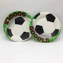 10pcs / lot football party plates football dishes kids birthday party baby