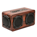 Loudspeaker  Wireless Bluetooth Speaker Wooden Super Bass Stereo Household
