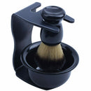 Men's Shaving Removal Hair Shaving Brush Holder + Badger Shaving Brush + Bo L2E8