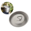Portable Titanium Alloy Mug Lid Camping Picnic Leakproof Water Cup Cover with