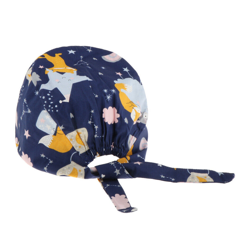 2Pcs Unisex Adjustable Surgical Hat Doctor Nurse Scrub Cap