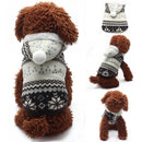 Small Puppy Dog Snow Jumpsuit Snowlake Jacket Hooded Hoodie Warm Clothes M