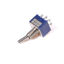 5Pcs 6Pin 3Position ON-OFF-ON DPDT Latching Toggle Switch AC 125V/6A E  ZATAU3C