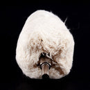 5 Pcs Cone-Shaped White Flannelette Polishing Wheel Grinding Head with 1/4