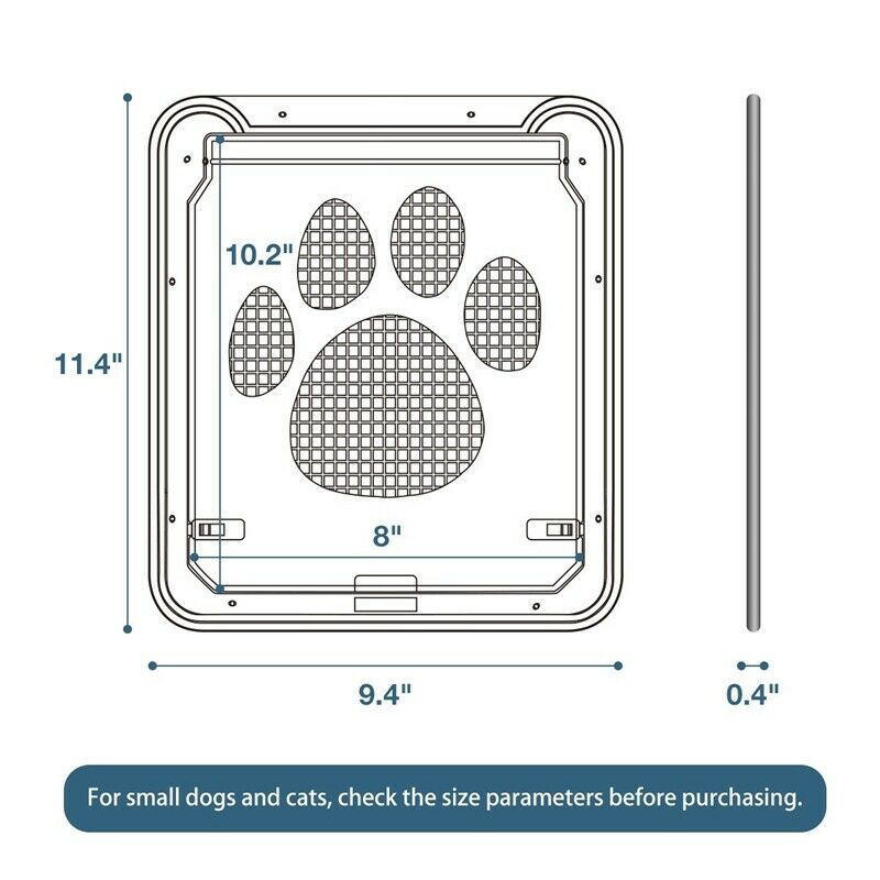 Pet Screen Door - Pet Window Screen Dog Door Screen Door for Cats Dogs--Sma