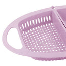 Folding Drain Basket Kitchen Accessories Retractable Fruit Vegetable Contai K7P2