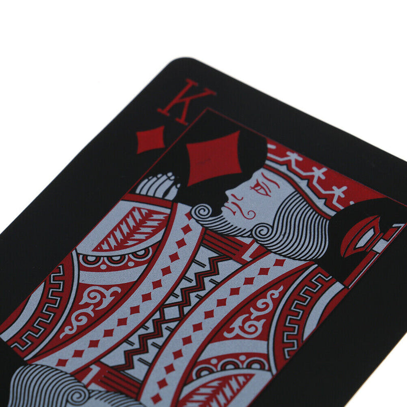 Quality black plastic PVC poker waterproof magic playing cards table game giftME