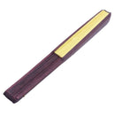 Men Women Wood Handle Fabric Folding Hand Fan 13-inch Length Yellow