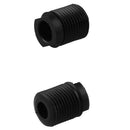 Universal Car Gear Shift Knob Shifter Lever Round Shape Carbon Fiber Black I4L7