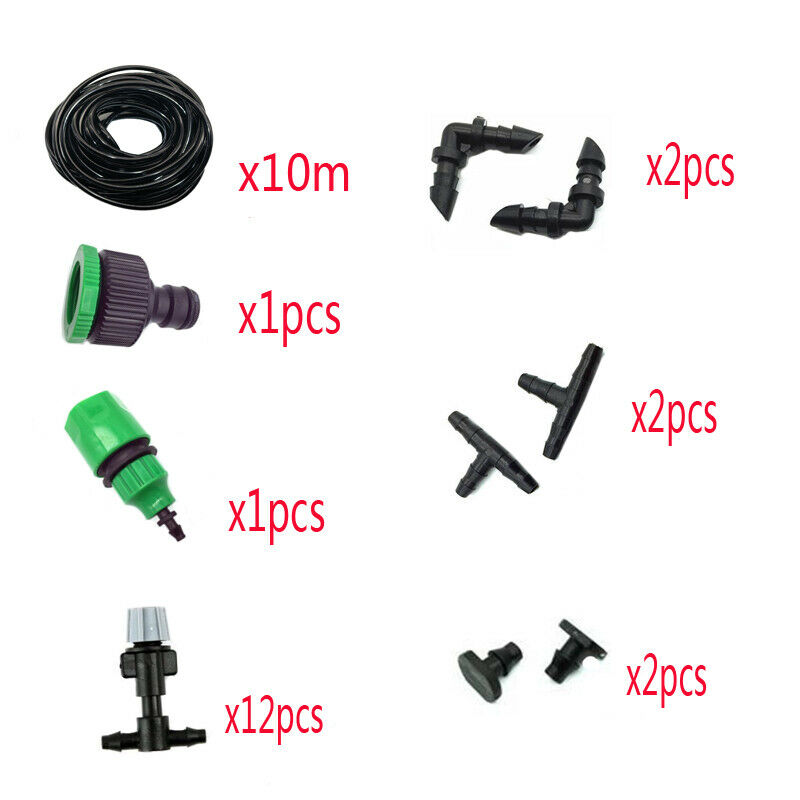 1 Sets Fog Nozzles Irrigation System Portable Misting Automatic Watering 10 S2P4
