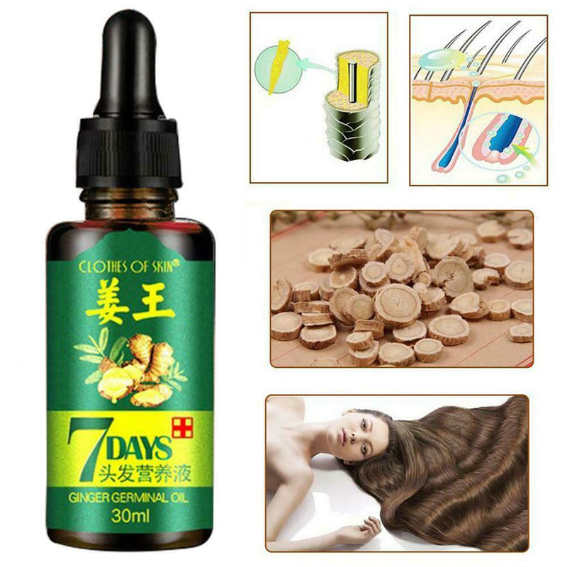 Loss Oil Care Hair For Women Men Ginger Restoration Hair Essence 30ml Treatment