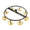 Drum Set Hi-hat Tambourine with Single Row Steel Jingles for Kids KTV Favor