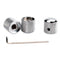 3pcs Professional Chromed Metal Guitar Tone Volume Knob