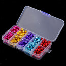 300 Pieces Mixed Colors Jingle Christmas Bells Loose Beads Charms 8mm Jewelry