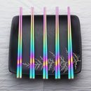 2 pairs Japanese Korean Length 23cm Food Grade Chopsticks Top Mirror Polish X4R5