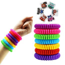 10pcs Anti Mosquito Repellent Multicolor Pest Control Bracelets + 6 Free PatchME