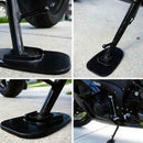 Motorcycle Kickstand Side Stand Plate Pad Base Black Support Base Plate Pla I8C0