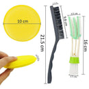 Auto Detailing Brush Set 12 Pcs,Car Cleaner Brush Set Including Natural Boa M8E5