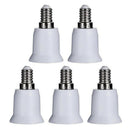 5x E14 to E27 Base Screw Light Bulb Adapter Lamp Adaptor Fitting Converter Hut
