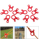 10pcs Quick Knot Tent Wind Rope Buckle Antislip Camping Tightening Hook