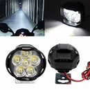 2Pcs 6 Led Motorcycle Light Headlight Assembly 10W 1000Lm+Switch Universal  G3B2