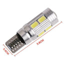 1x 501 194 6000K W5W 5630 T10 LED 10-SMD Car Canbus Wedge Error Free Light O7L4