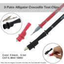 5 Pairs Alligator Crocodile Test Clips Clamps for Multimeter Tester Probe
