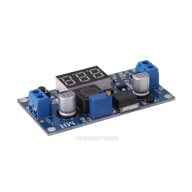DC-DC Digital Boost Step-up Voltage Converter LM2577 4-40V with Voltmeter hv2n
