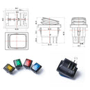 4pcs 4 Pin 2 Position Rocker Toggle Switch Waterproof High Quality