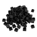 Chair Leg Plastic Blanking End Cap Square Tube Insert Black 20mmx20mm 50pcs W4E2