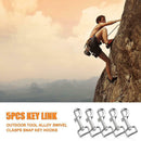 5pcs/set Outdoor Camping Climbimg Tools Accessories Key Links Clasps Hooks
