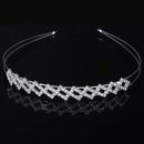 Headband rectangular rhinestone tiara of bridesmaid / wedding / girl flower F1H9