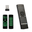 Backlit MX3 2.4G Air Mouse Wireless Qwerty Keyboard IR Remote T3 Smart ControlLJ
