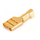 100Pcs Copper 4.8mm Female Spade Crimp Terminals 22-16AWG 0.5mm Thickness