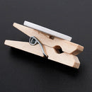 Small Mini Wooden Clothes Pegs / Decorative Pegs with Hearts , White W9F6