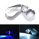 40X Lighted LJD Illuminated Jewelers Jewelry Loupe Magnifying Glass Magnifierã€LJ