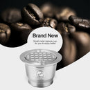 Metal Coffee Capsule Cup for Nespresso Grinds Filter with Powder Hammer