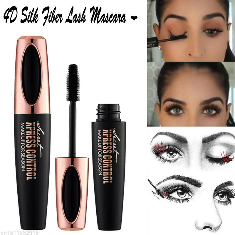 Ibcccndc 4d Silk Fiber Lash Mascara Curling Volume Eyelashes Waterproof Liq C1U5